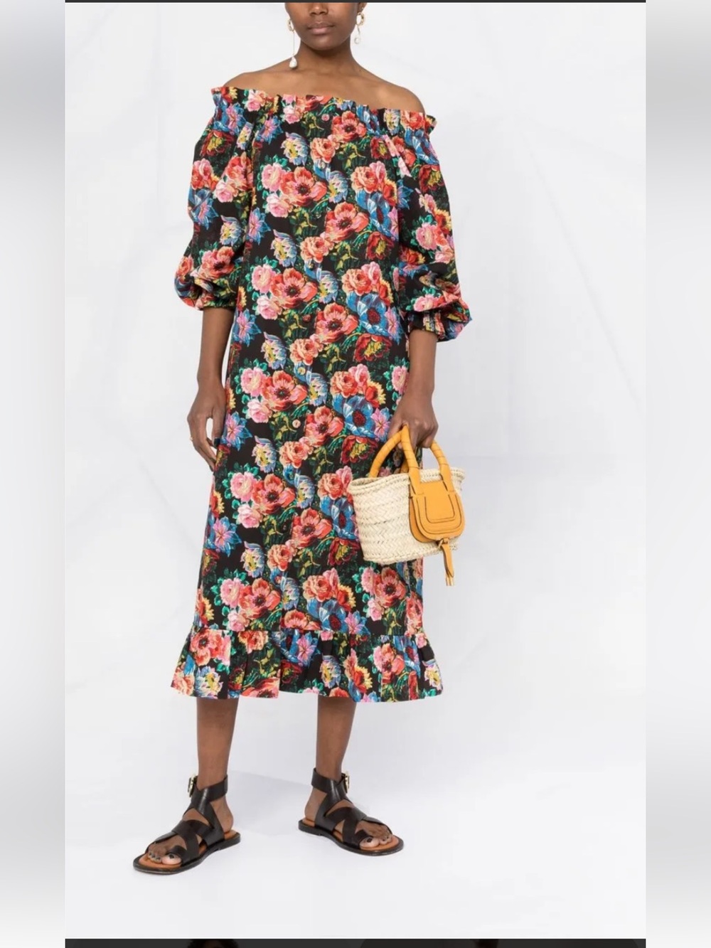 The Vampire’s Wife Floral Midi Dress - Size XS
